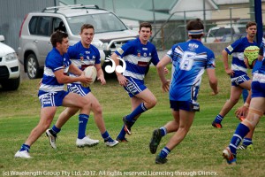 Jessie Kilroy with the ball, scored five tries for Reserve Grade
