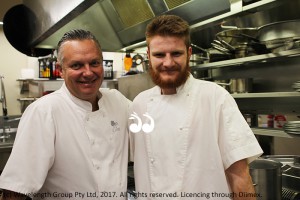 Colin Selwood is proud of Chris Barnett's progress in the kitchen.