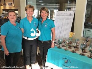 Hunter River District Championship representatives: Sue Watts, Lyn Banks and Julie Leckie.