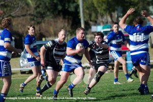 Jake Collison in one of many strong runs in Reserve Grade