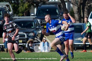 New player Michael Radford showing the form that saw him run on for first grade