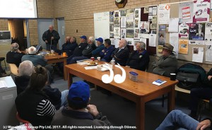 Val Quinell gave a presentation on jet engines to members of the Men's Shed.