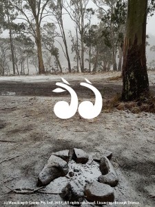 Snow on the Barrington fell overnight. Photo: Kawasaki Mann.