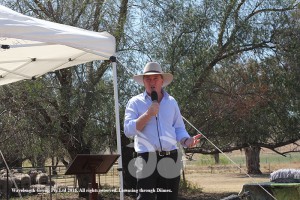 Deputy Prime Minister and Minister for Agriculture and Water Resources Barnaby Joyce at the launch of the Professional Wild Dog Controller Programme.