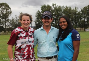 Kate Brown-Best and Fairest as well as Lady of the Tornament with Brad Smith and her Walleroo team mate Mahalia Murphy.