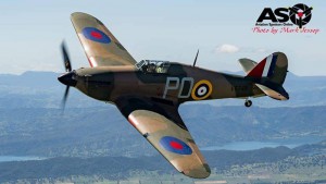 The Hawker Hurricane operated by Ross Pay. Photography by Mark Jessop courtesy of Ross Pay.