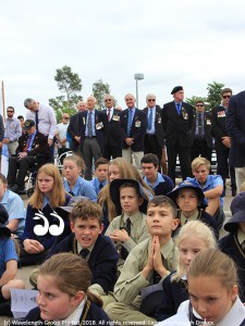 Veterans and school children gathered in Scone for the ANZAC Day service.