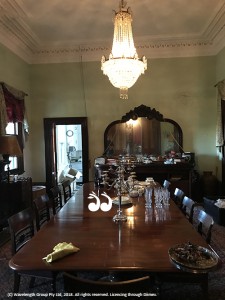 The dining room of St Aubin's where people gathered for generations.