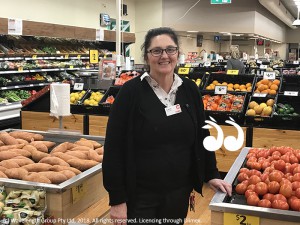 Carrie Edwards, manager of Coles in Scone is proud to support local farmers contending with the drought.