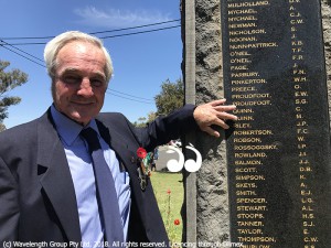 Bruce Brown remembered his great uncle James Percy Riley, from Stewarts Brook, who fought on the western front.