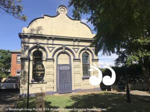 The building which was formerly the Scone School of Arts in Kingdon Street, Scone.