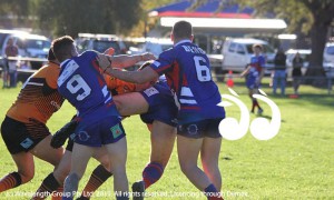 Ryan Holman, number 6, playing for the Murrurundi Mavericks.